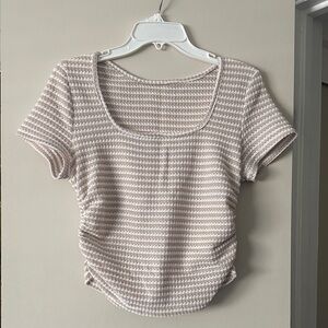 Striped Cream Women's Top